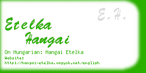 etelka hangai business card